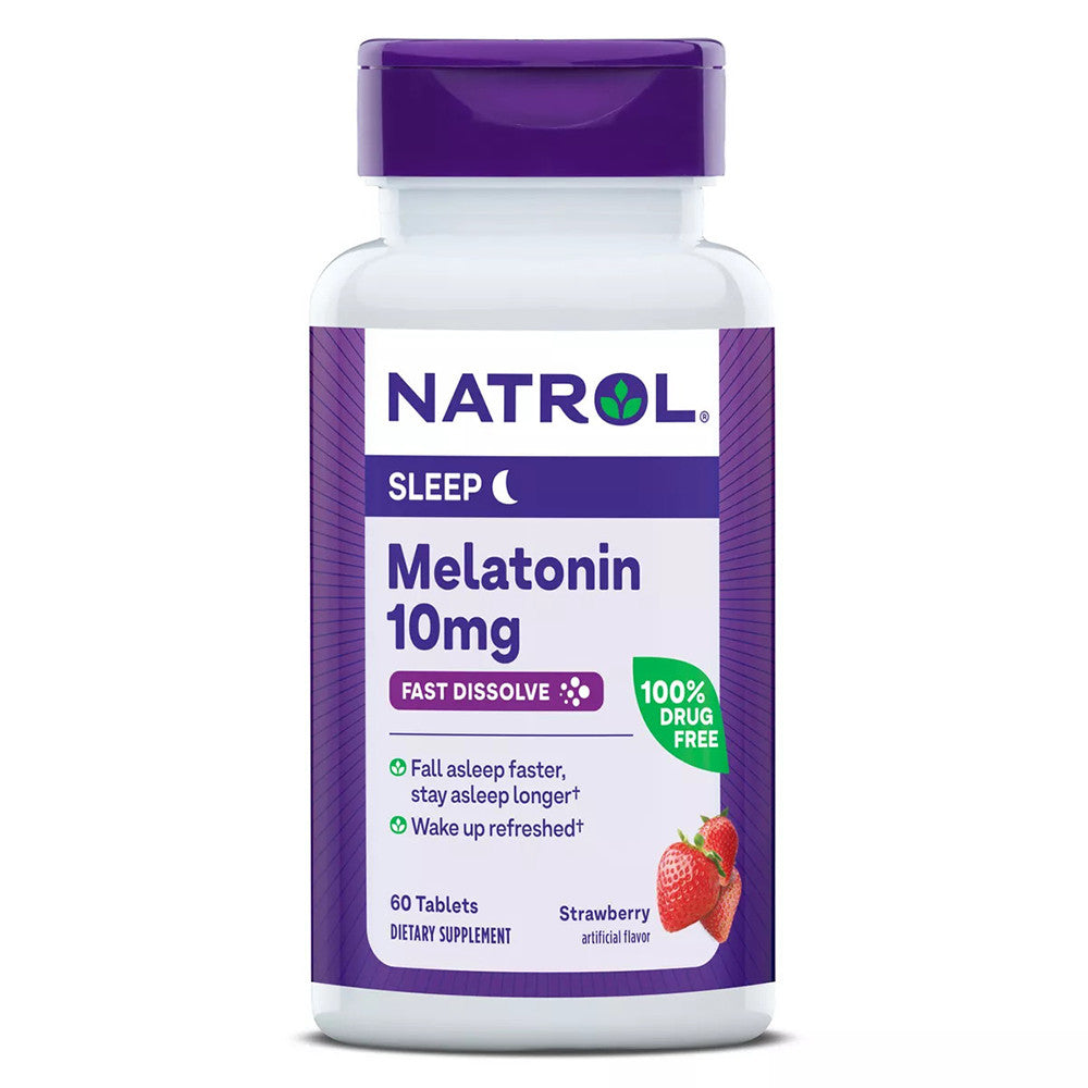 Natrol Melatonin Fast Dissolve 10 Mg Tablets, Citrus Punch - 60 Ea